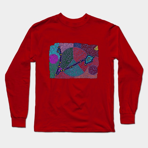 Constellation Pisces Long Sleeve T-Shirt by NightserFineArts